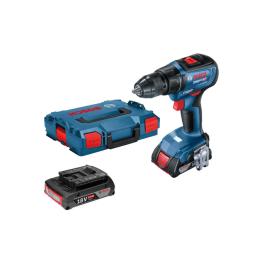 Bosch GSR 18V-50 Masina de gaurit si insurubat cu acumulator, 18V + 2 x Acumulatori GBA 18V 2.0Ah + Incarcator GAL 18V-20 Professional + L-Case