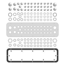 Flanşă intrare cabluri în WSA tip F, cu 38 intrări, Schrack WSAFA0F1--