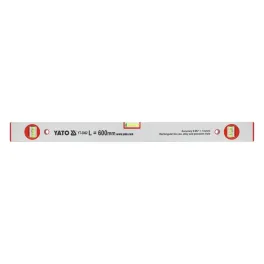 Nivelă aluminiu 600 mm, 3 bule Yato YT-3002