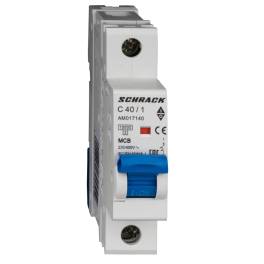 Întreruptor automat AMPARO 10kA, C 40A, 1 pol, Schrack AM017140--