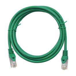 Patchcablu Cat.5e ecranat RJ45 verde 2m, H5GLU02K0U, Schrack