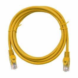 Patchcablu Cat.5e neecranat RJ45 galben 2m, H5ULY02K0Y, Schrack
