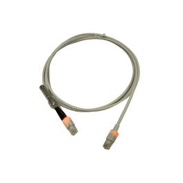 Patchcablu Cat.6 cu LED neecranat RJ45 gri 25m, H6USG25K0G, Schrack