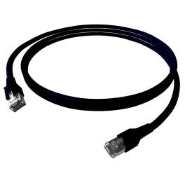 Patchcablu Cat.6a/10GB ecranat RJ45,LS0H,negru 10m, H6GTS10K0S, Schrack