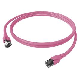 Patchcablu Cat.6a/10GB ecranat RJ45,LS0H,violet 3m , H6GTV03K0V, Schrack
