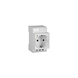 Priză modulara SCHUKO, 2P+N, 16A cu LED, Schrack BZ325003-A