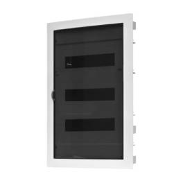 Tablou incastrat, 36+6 module, IP40, Scame, 3 randuri, cu usa transparenta, Scame 677.3036.2T