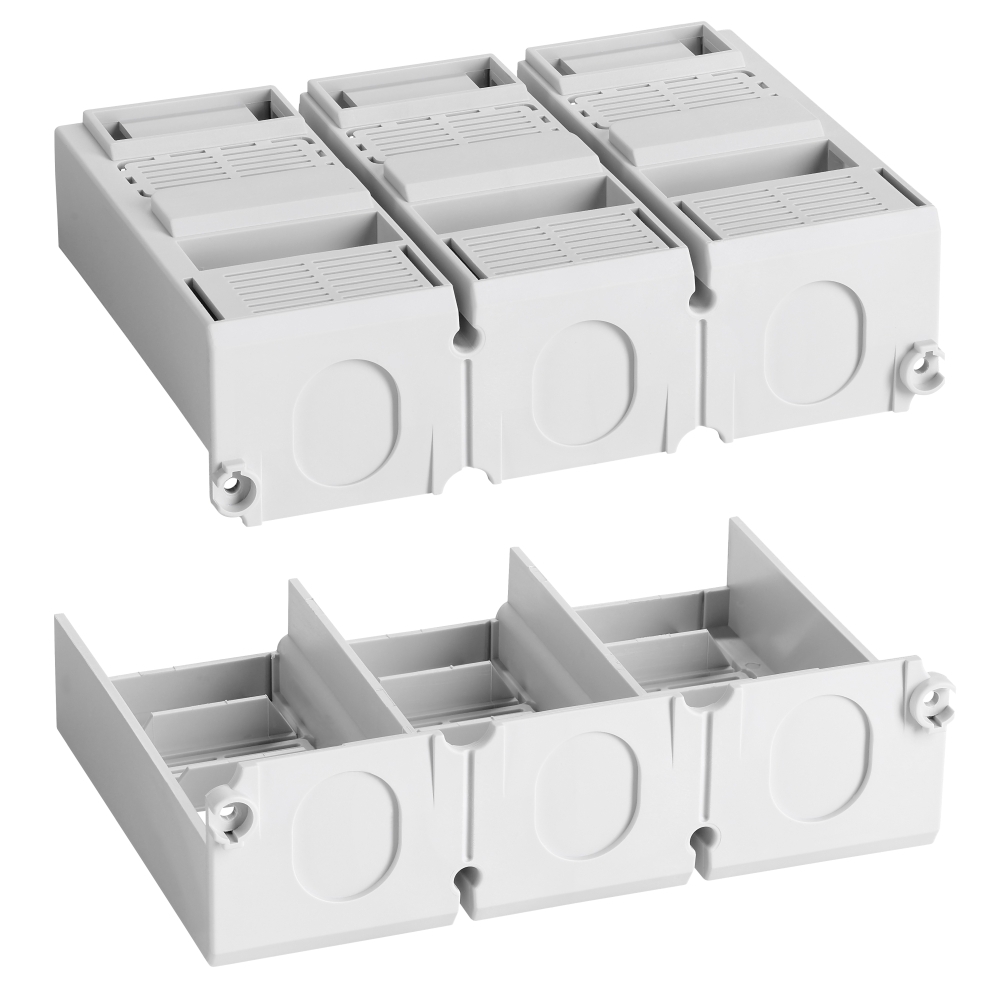 Acoperire borne versiune scurtă, 3 poli pt. MX3, MX390780--, Schrack