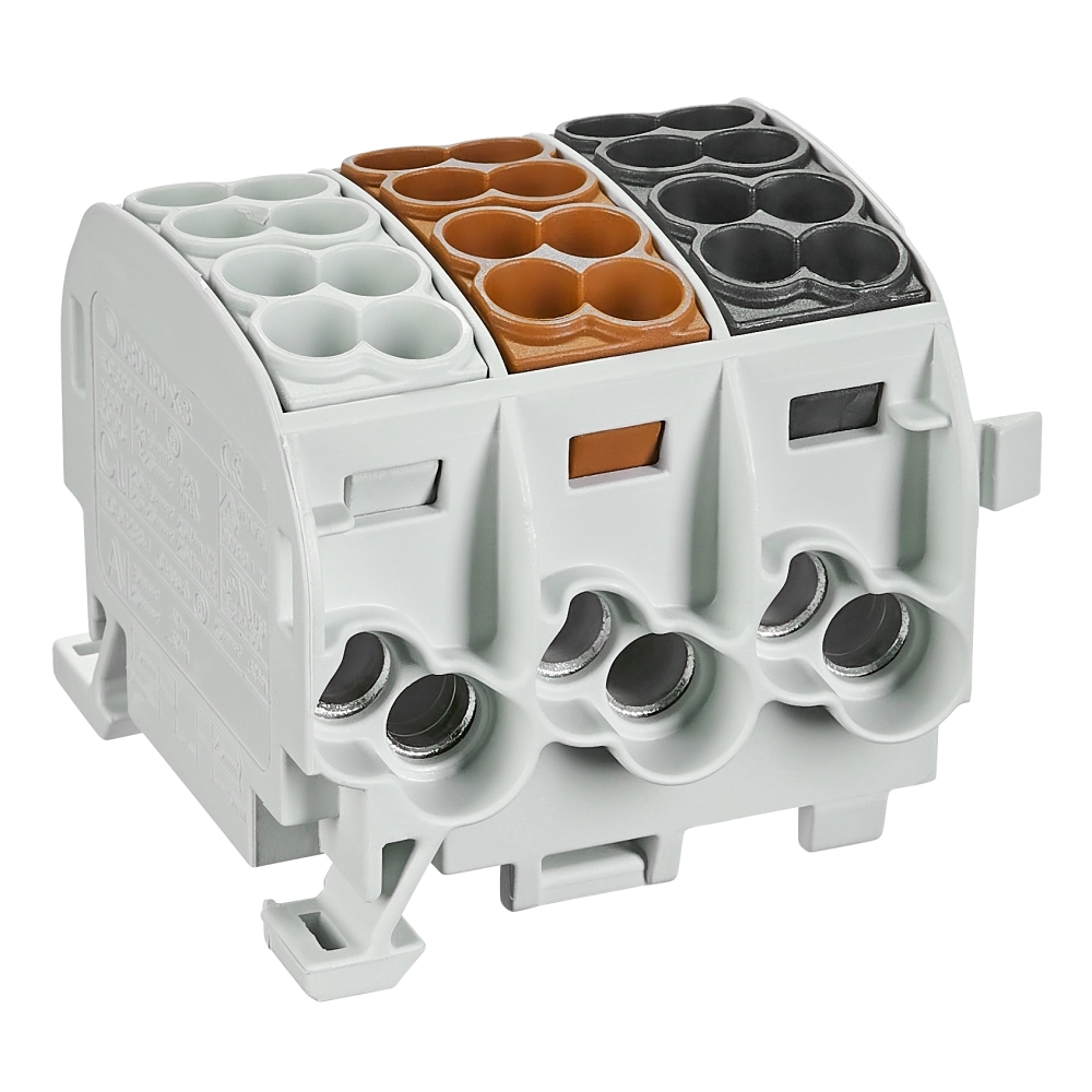 Clema de derivatie AL-CU, 25mmp, 3P, izolata, Schrack IKA26183-A