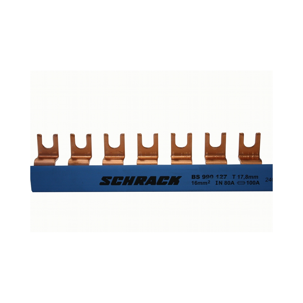 Bara colectoare (busbar) cu contacte furca 16mm&sup2;, Schrack BS990127--