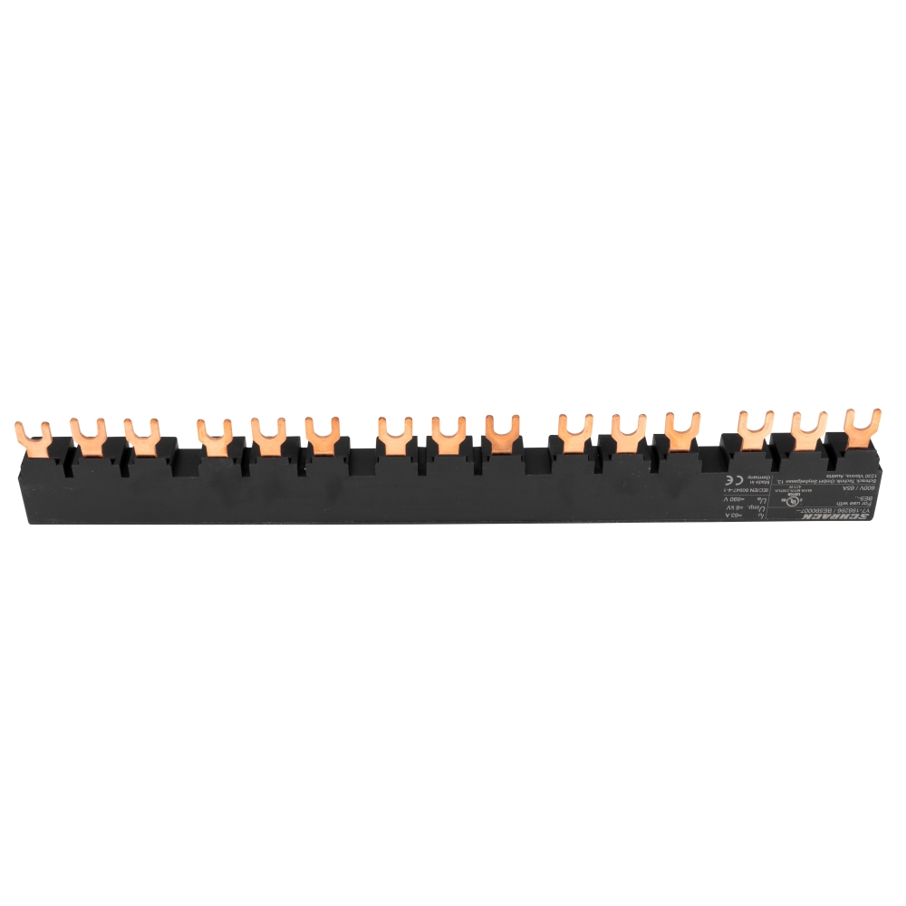 Baretă furcă trifazată pentru 5xBE5, 45mm, certificată UL, Schrack BE590007--