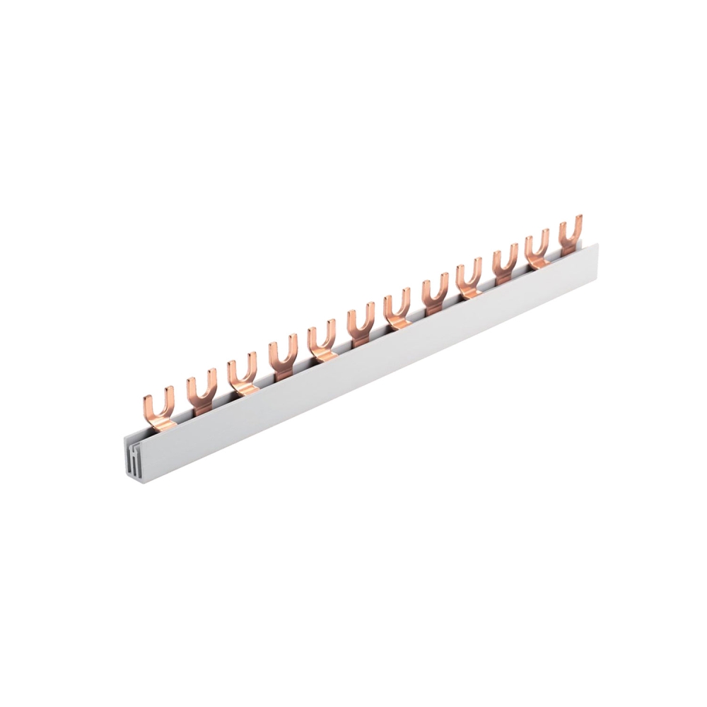Bareta (busbar) 2P, furca, Elvon&nbsp;16808, 63A
