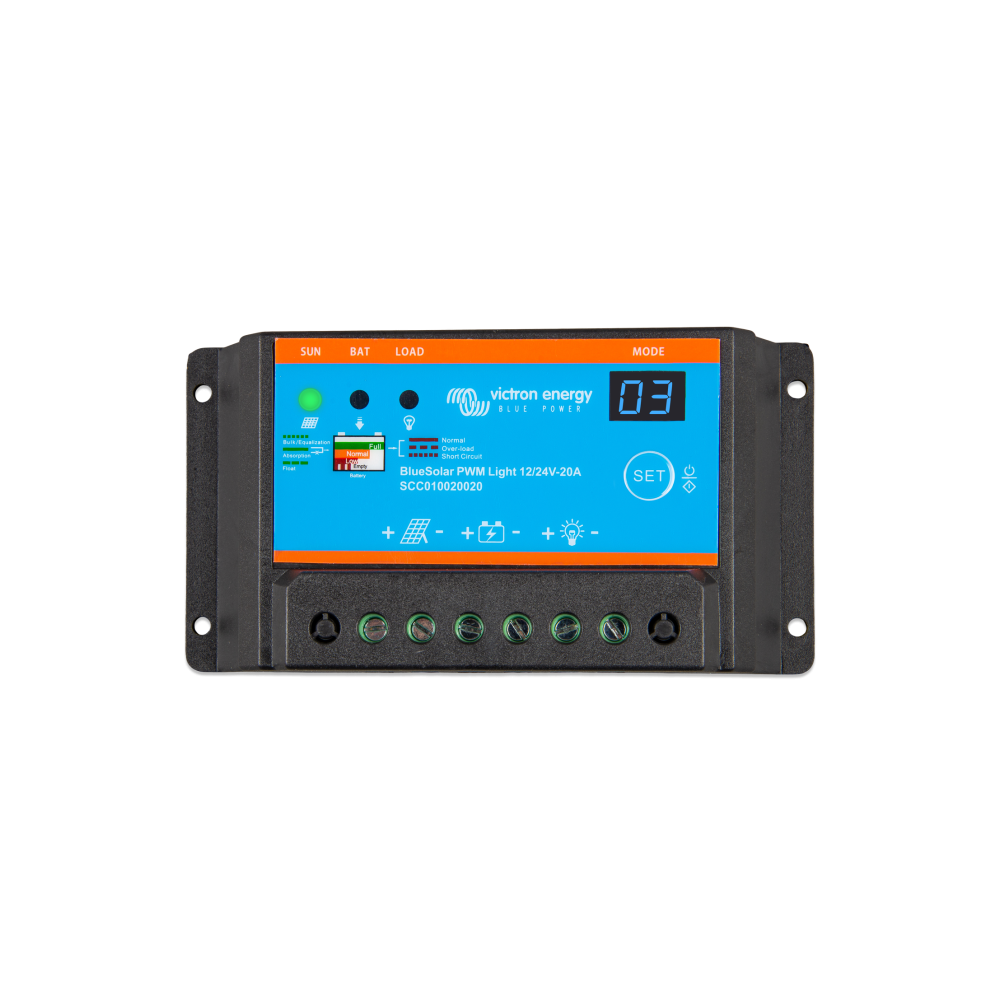 BlueSolar PWM-Light Charge Controller 12/24V-30A, Victron Energy