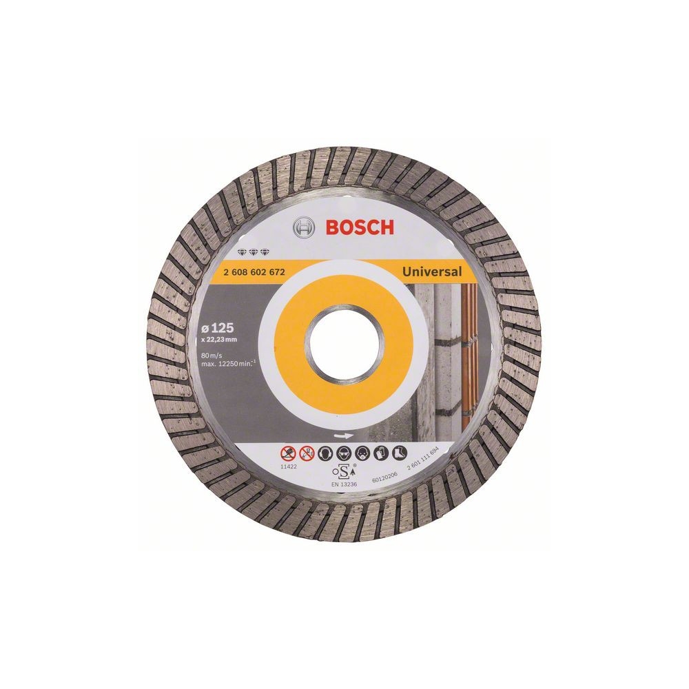 Bosch Disc diamantat Best for Universal Turbo 125x22,23x2.2x12mm