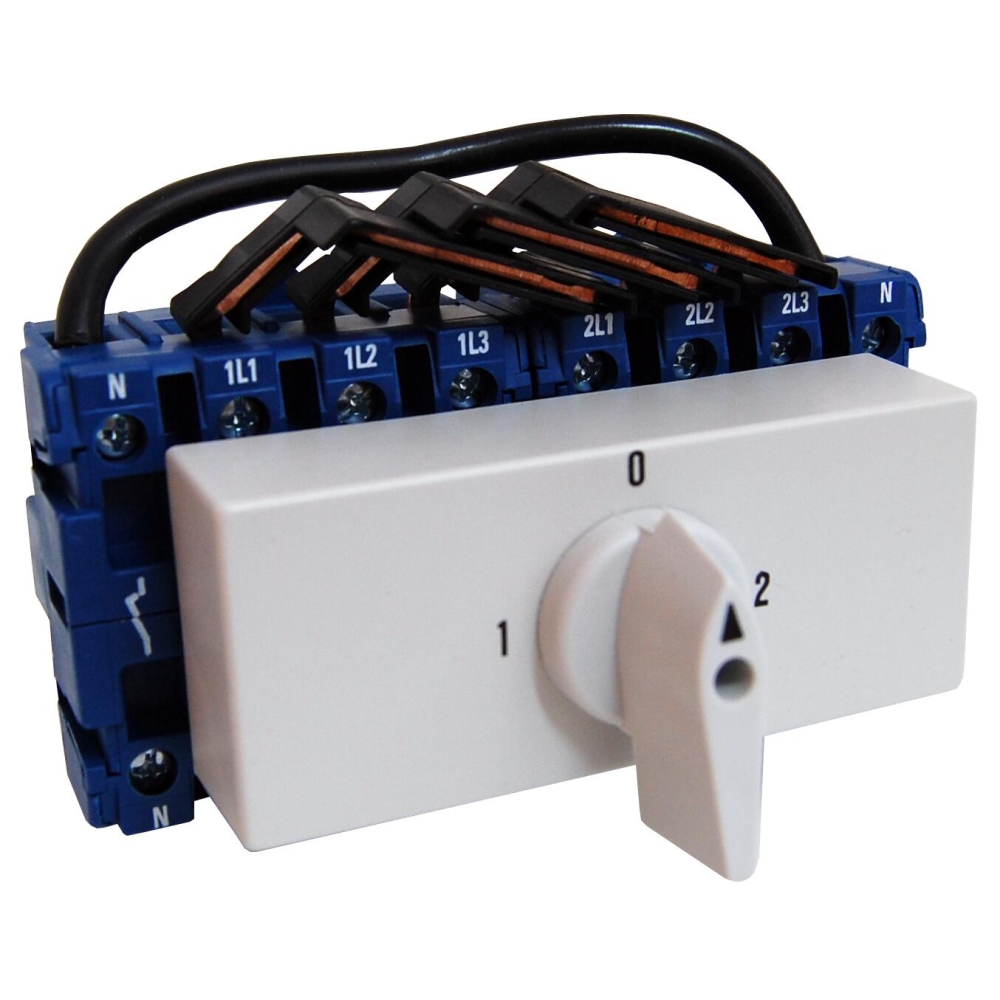 Comutator modular 4 poli, 40A, 15kW, 1-0-2, Schrack IN882008--