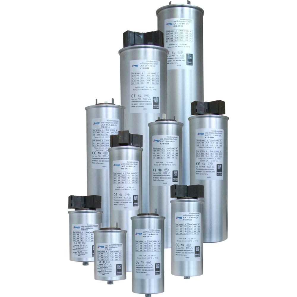 Condensator 440V Qc=12,5kvar (400V), amortizare 7% 70x225mm, Schrack FRLK11740L