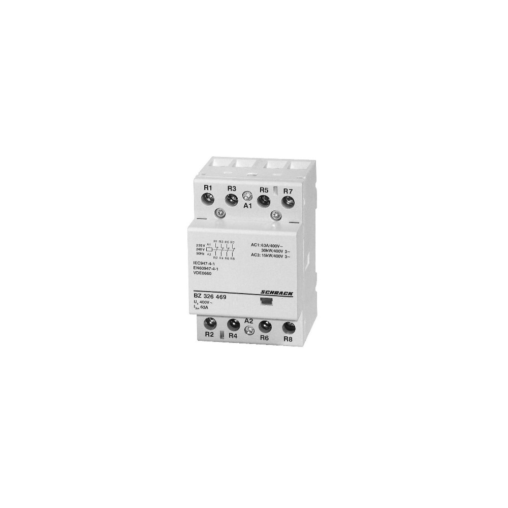 Contactor modular 3UH, 63A, 4NI, 230VAC, Schrack BZ326469--
