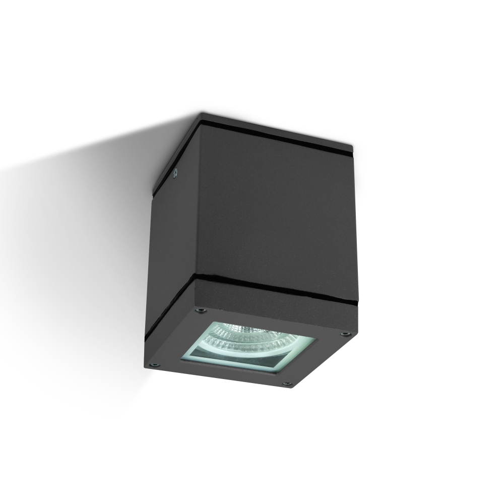 Plafoniera Cube 2-CL, 75W, E27, PAR30, 100-240V, IP54,antracit, Schrack LID13809--