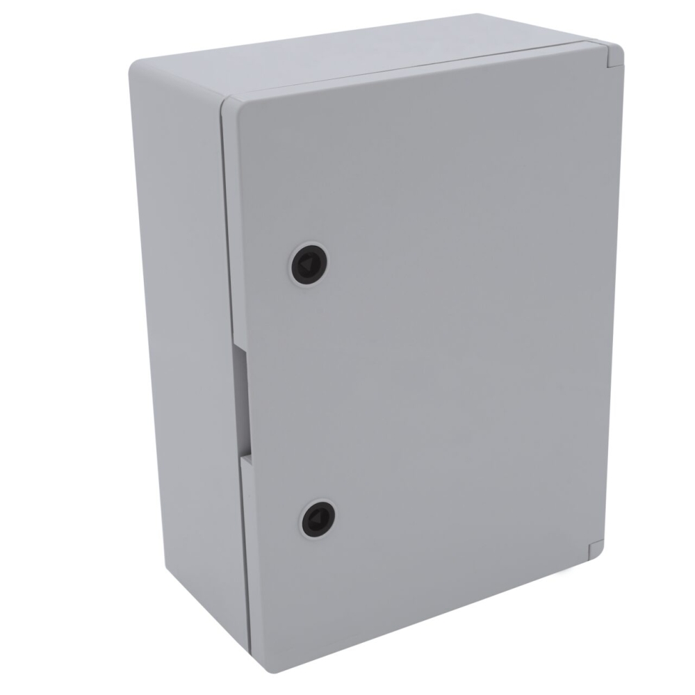 Cutie ABS cu incuietoare si contrapanou metalic 40x50x17.5, usa mata IP65, CP-5004