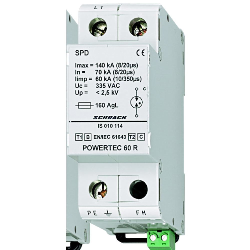 Descarcator 60kA+H KI/II B/C, Schrack IS010114--