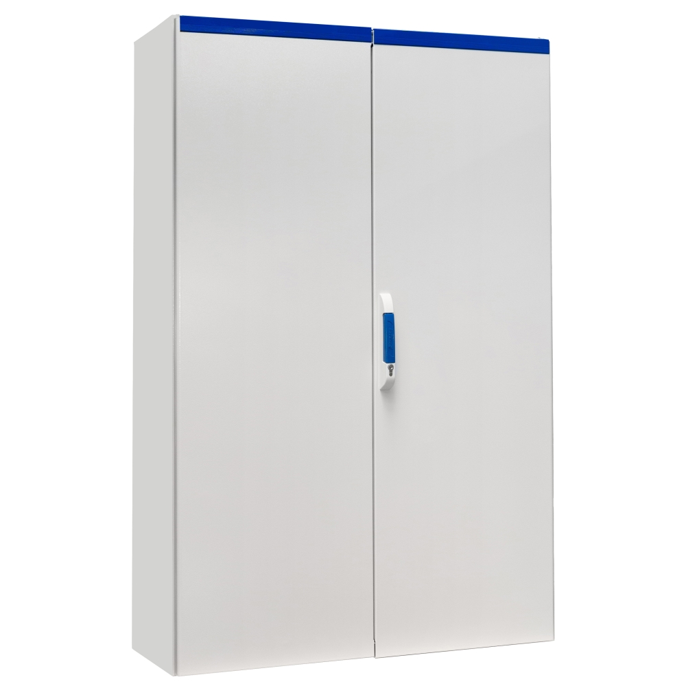 Dulap compact cu două uşi, 1800x1200x400mm, RAL 7035 IP54, KT181242--, Schrack