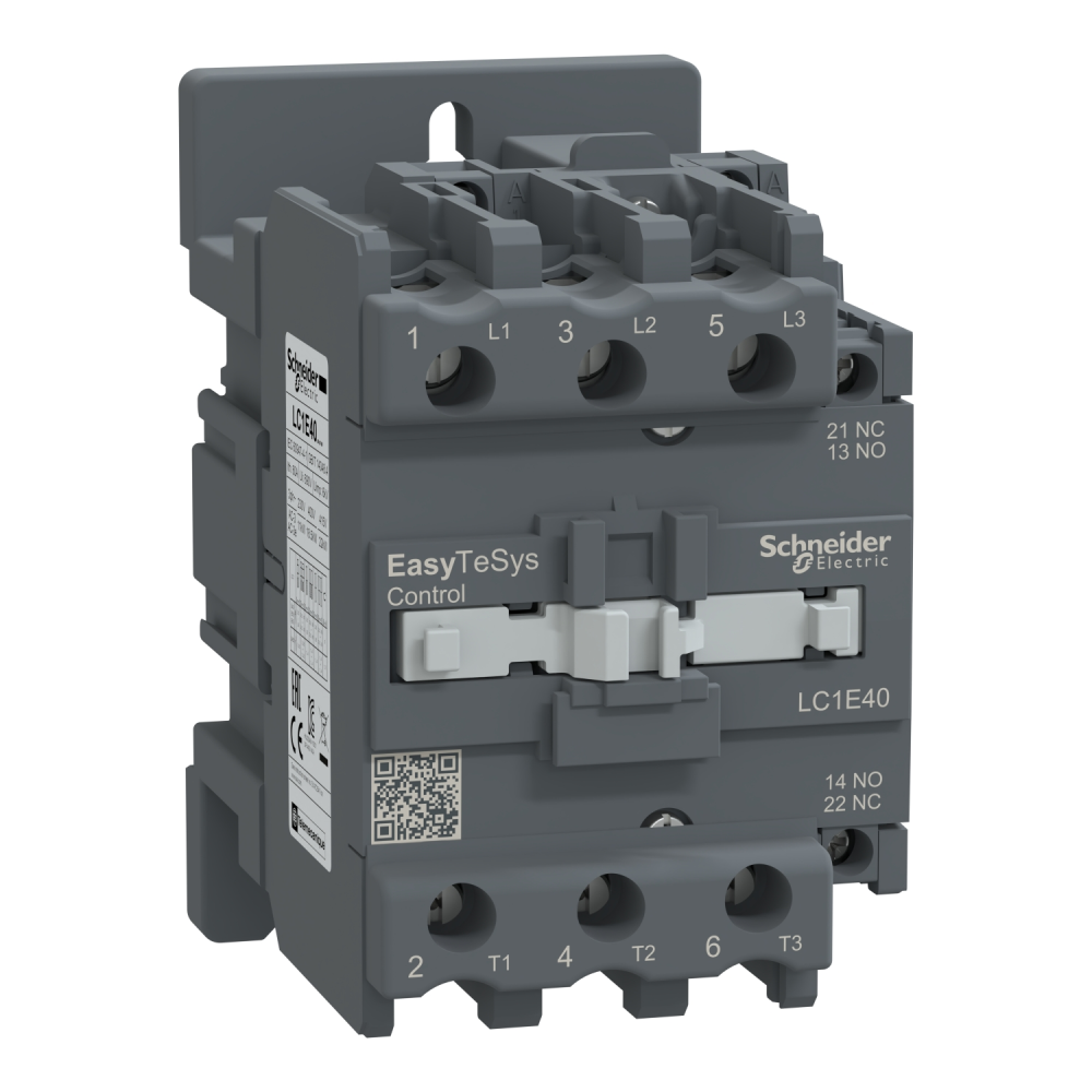 Contactor EasyPact TVS, 3P, 400V, 18.5KW, LC1E40P7, Schneider