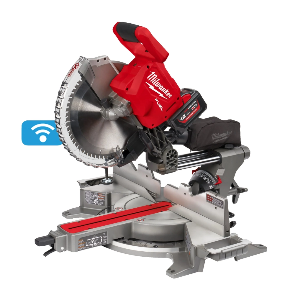 Fierastrau circular stationar, pentru taieri inclinate cu acumulator, model Milwaukee, M18 FMS305-121