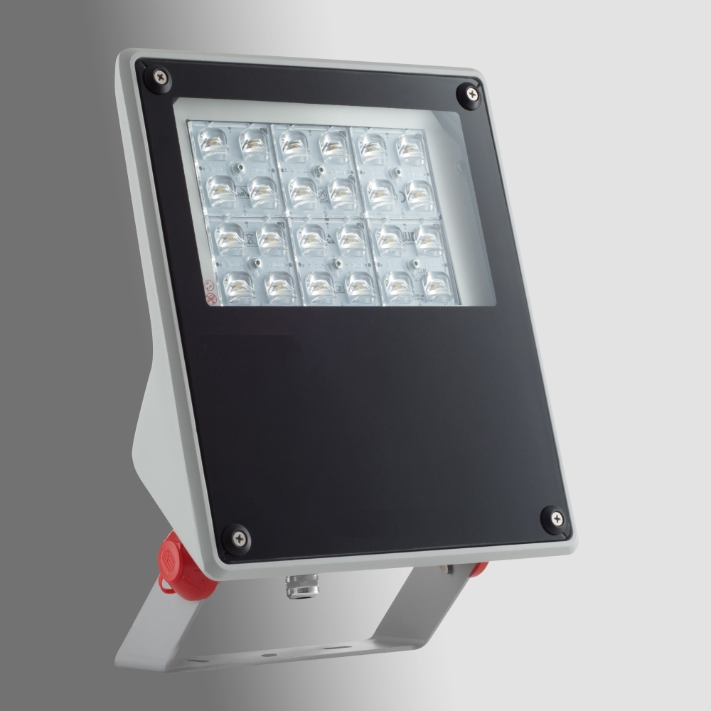 Proiector FORCA LED Mini 45W, 4900lm, 4000K, ECG, IP65, asymmetric, gray, Schrack LIG5L04141