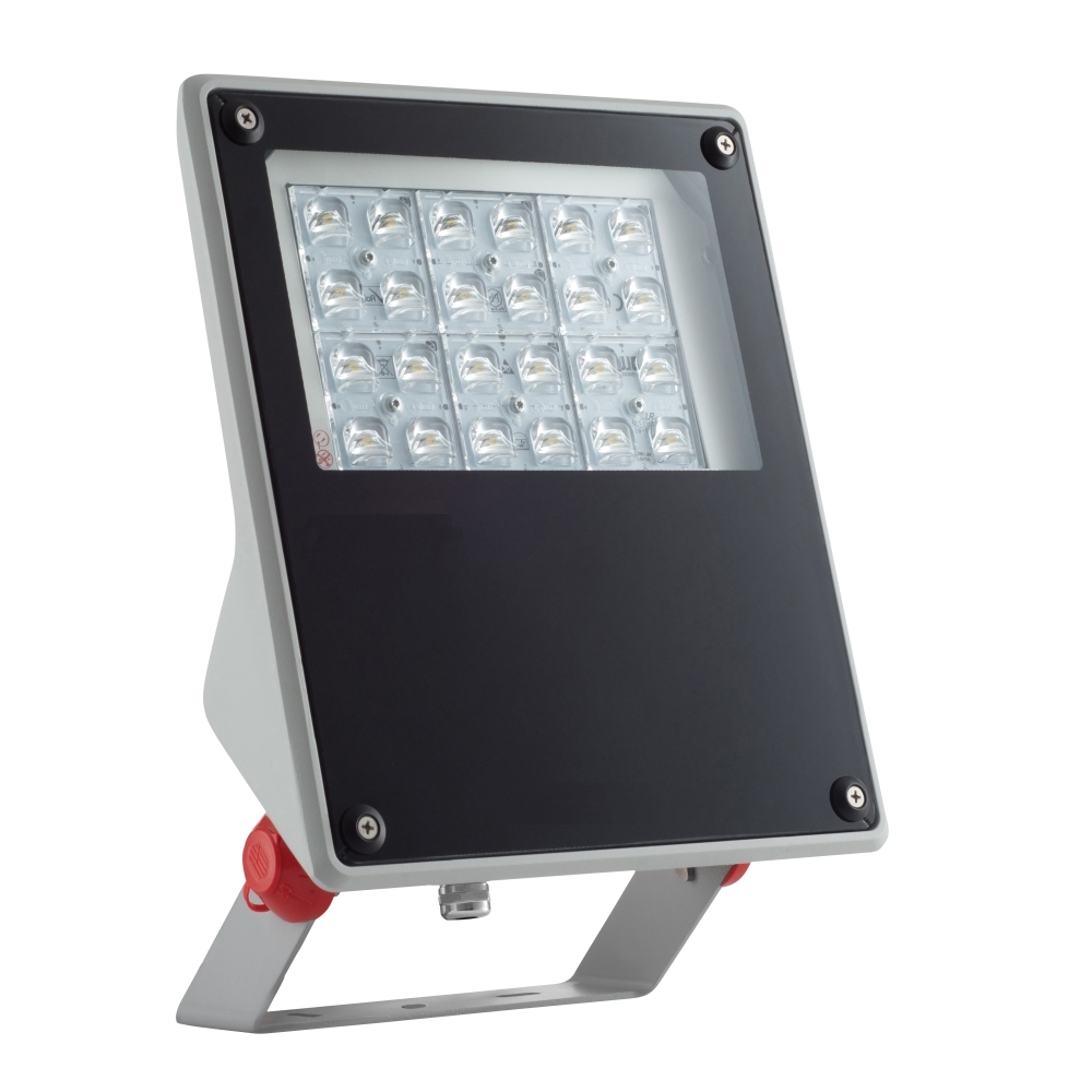 Proiector FORCA LED Mini 67W, 7150lm, 3000K, IP65, asimetric, îngust gri, Schrack LIG5L28131