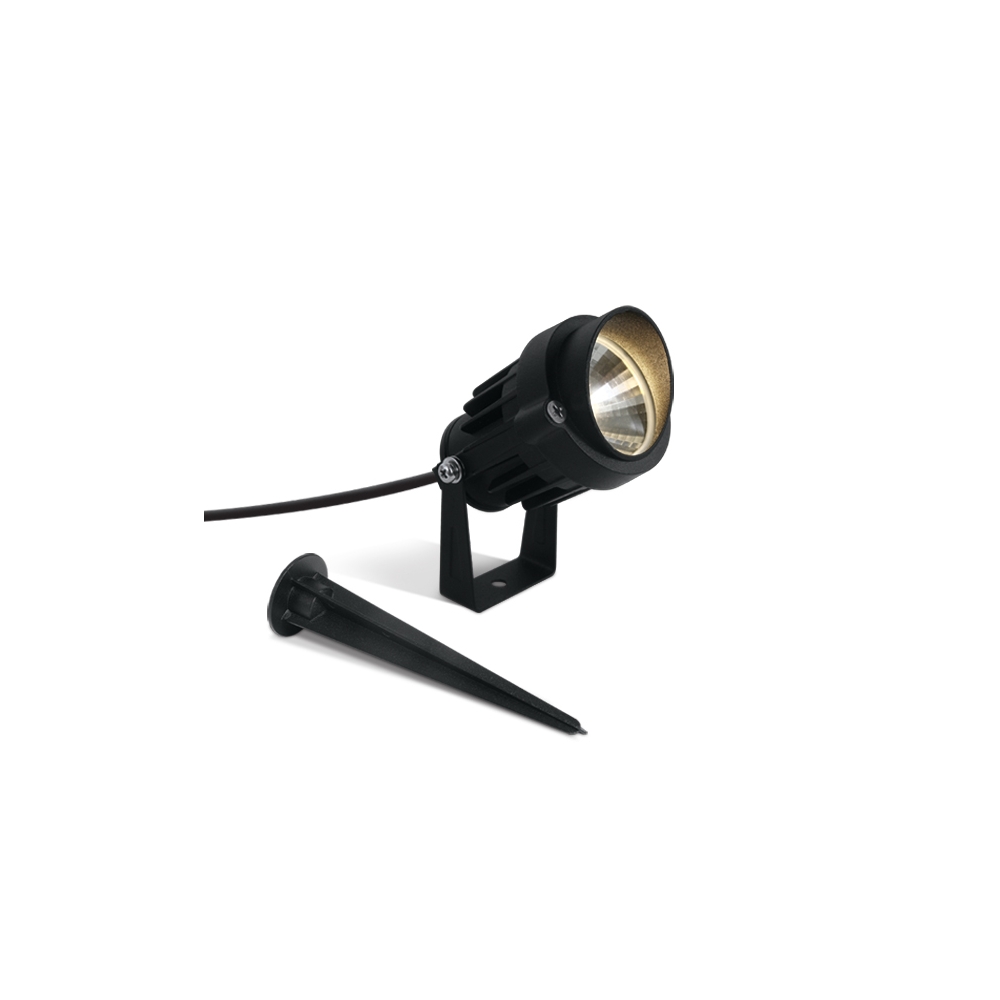 Gardo LED, 6W, 380lm, 3000K, 230V, IP65, 40&deg;, negru, Schrack LID15260--