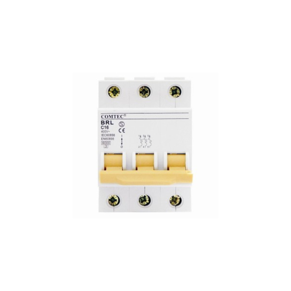 Intreruptor automat BRL 6kA MCB, 3P, 50A, MF0001-15213, Comtec