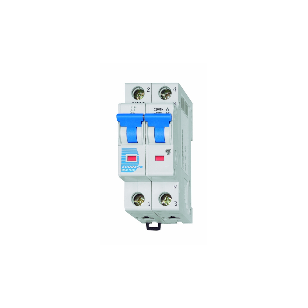 Intreruptor automat C 20A, 1P+N, 4.5kA, Schrack BM417620--