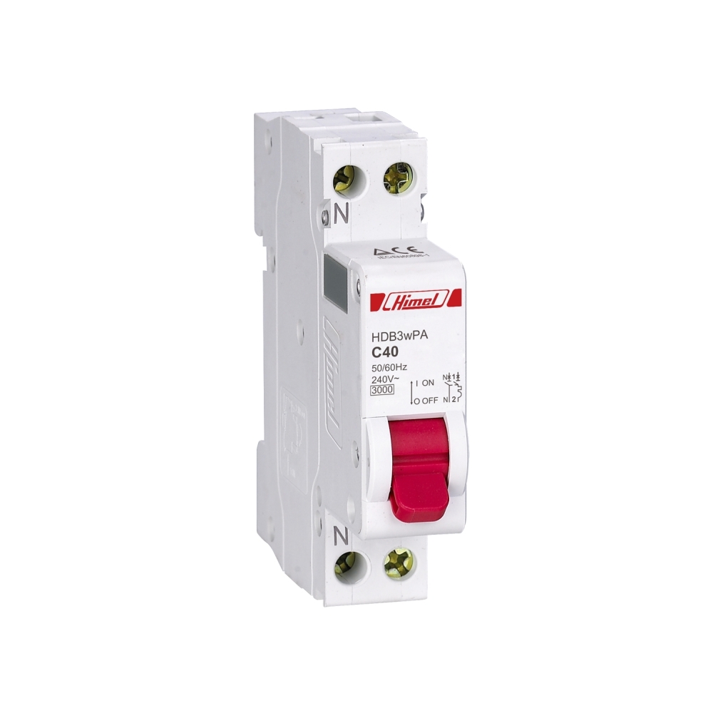 Intreruptor automat P 4.5kA, 1P+N, C 6A , HDB3WPNC6, Himel