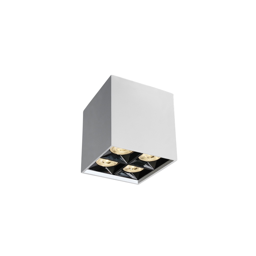 Kiko Square F LED 15W, 1200lm, 3000K, 38&deg;, 220-240V, IP20, alb, Schrack LID16002--