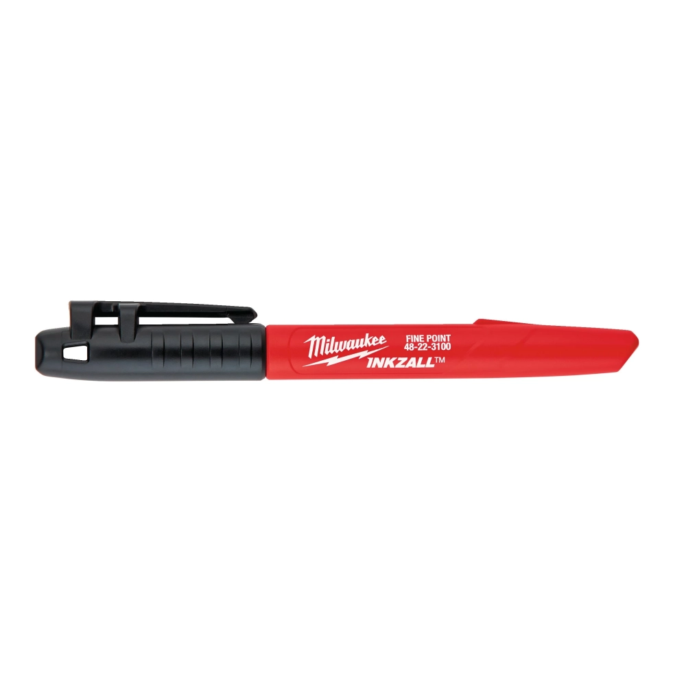 Marker pentru santier INKZALL&trade;, cu varf fin, negru, Milwaukee, 48223100