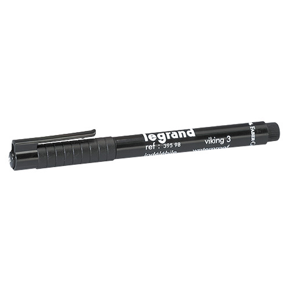 Marker permanent negru, LeGrand 039598, pentru etichete si tile