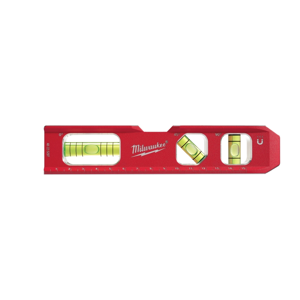 Nivela scurta magnetica pentru sudori BILLET TORPEDO Milwaukee 4932459097, lungime 17 cm