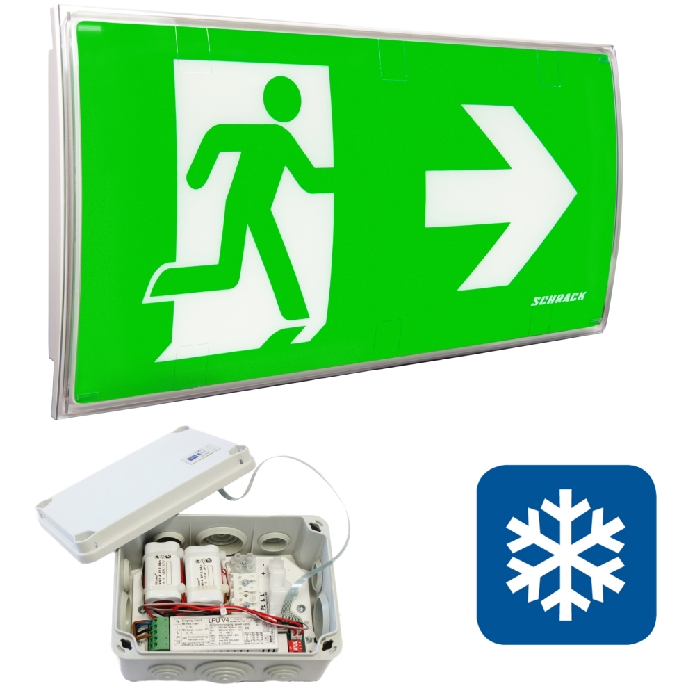 Corp iluminat KC autotest ERT-LED 230VAC 1h/3h/8h, IP54  -30°C +35°C, NLKCWPC33S, Schrack