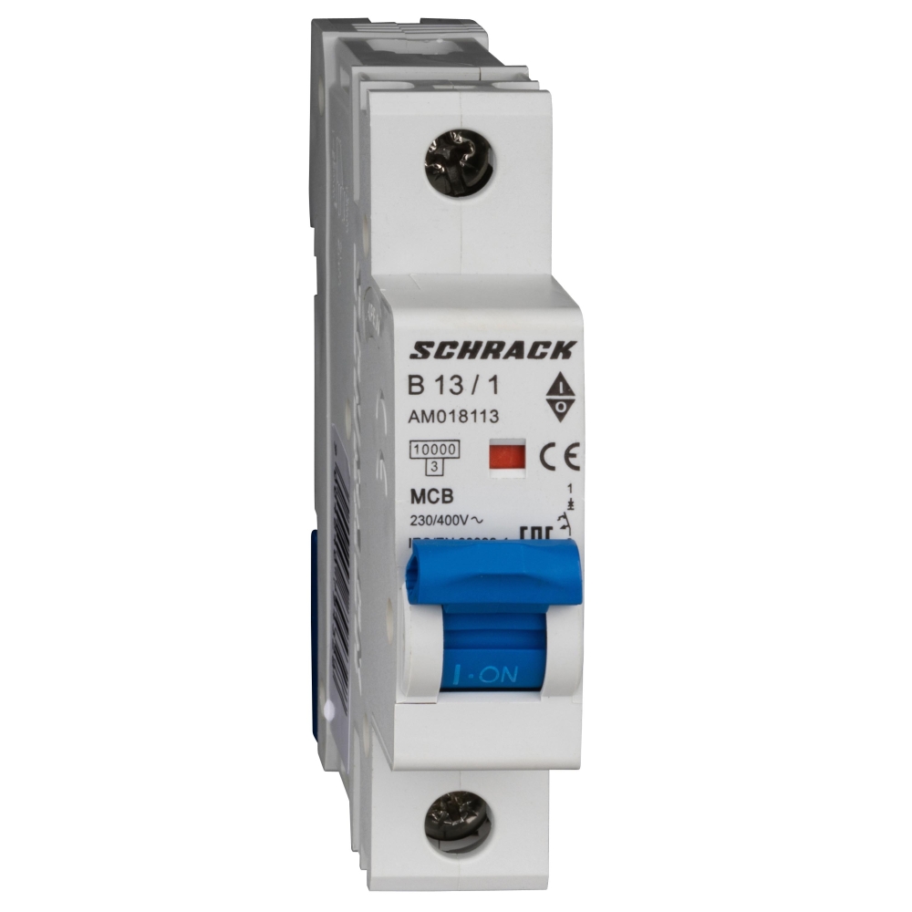 &Icirc;ntreruptor automat AMPARO 10kA, B 13A, 1 pol, Schrack AM018113--
