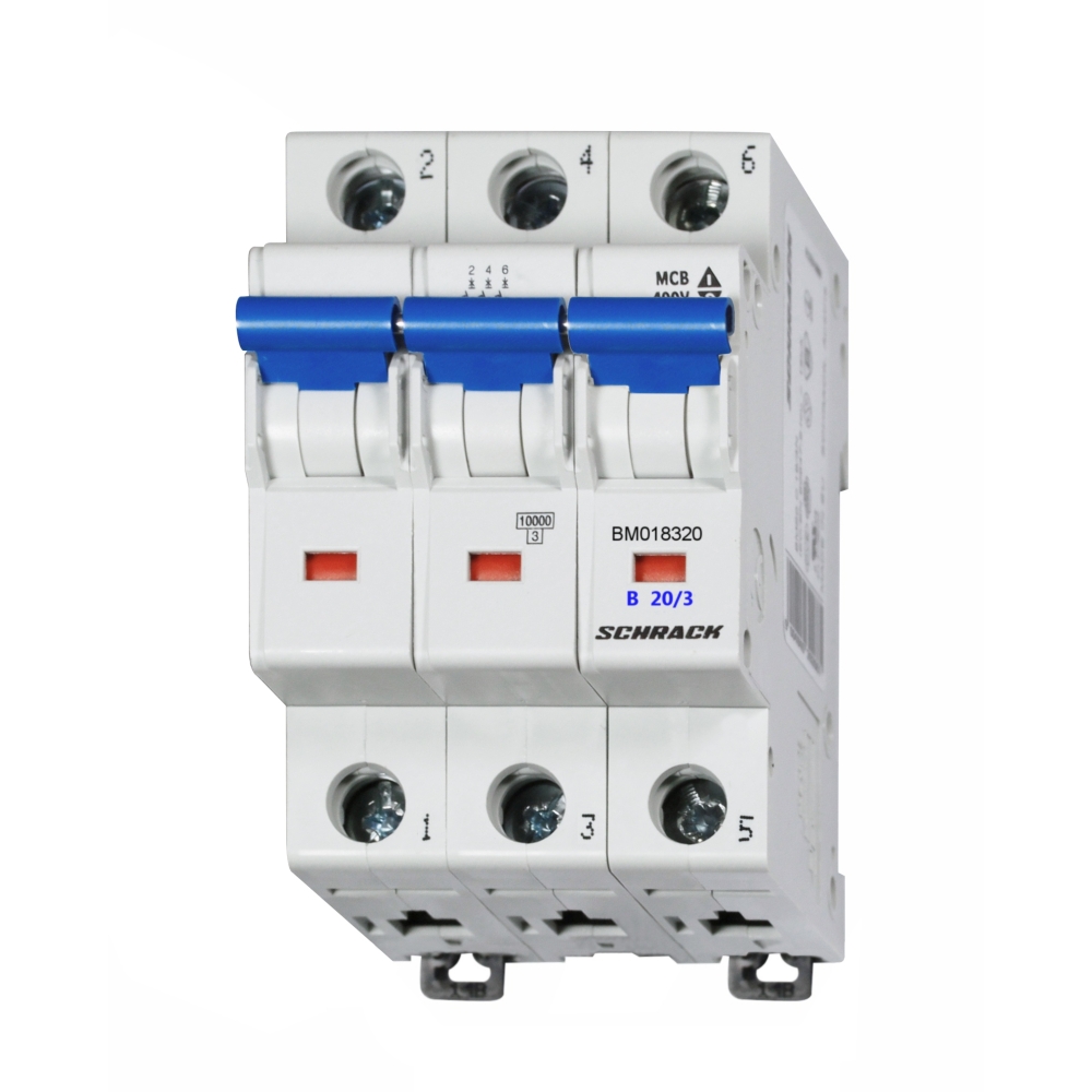 Intreruptor automat B 20A, 3P, 10kA, Schrack BM018320--
