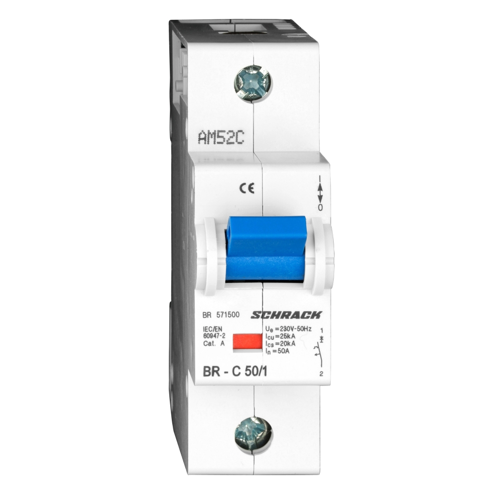 Intreruptor automat C 50A, 1 pol, 25kA, Schrack BR571500--