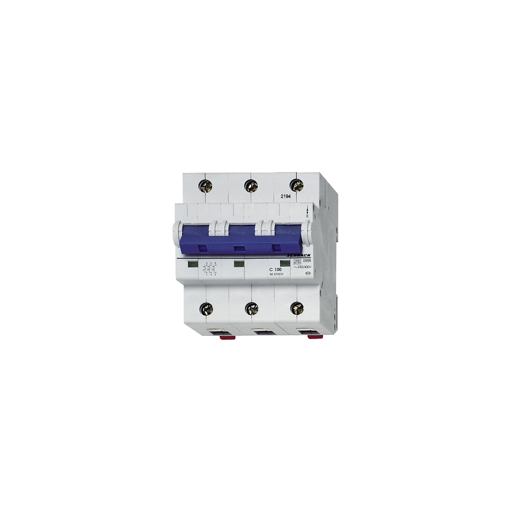 &Icirc;ntreruptor automat D 50A, 3P, 25kA, Schrack BR593500--
