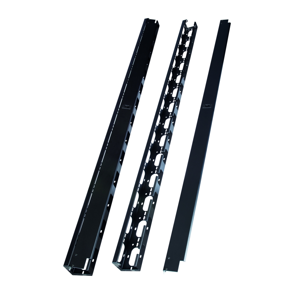 Organizator vertical de cabluri,pt. dulapuri DT,SET 42U, ngr