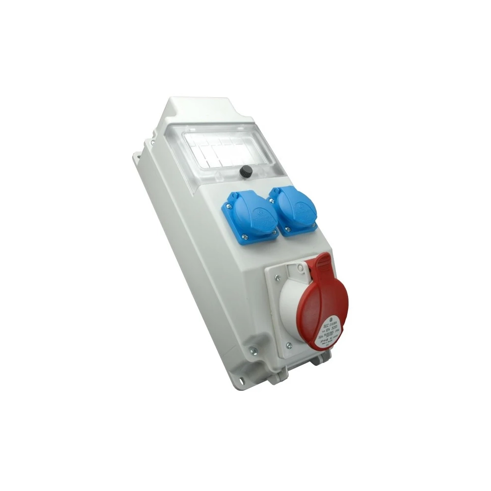 Panou de distributie, pentru organizare santier, ROS 5/X-10/S (1xPriza 5x32A + 2xPriza schuko), SEZ 34-510