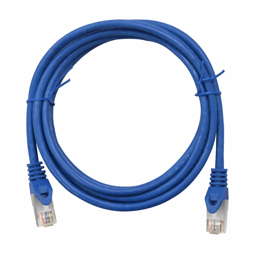 Patchcablu C6a RJ45G 10GB, LS0H, ecranat, albastru, 10m, H6GMB10K0B, Schrack