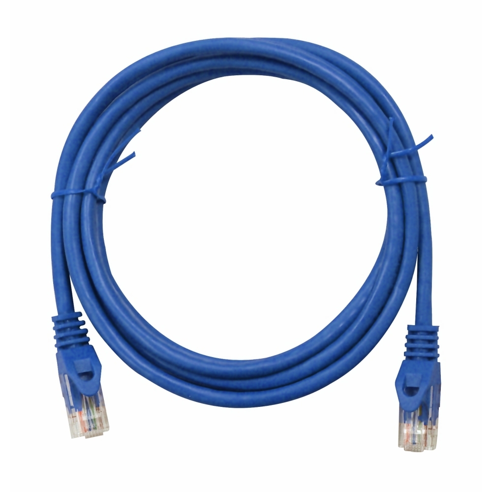 Patchcablu Cat.6 neecranat RJ45 albastru 2m, H6ULB02K0B, Schrack