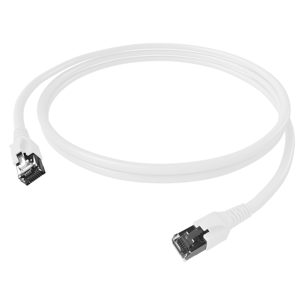 Patchcablu Cat.6a/10GB ecranat RJ45,LS0H,alb 7m , H6GTW07K0W, Schrack