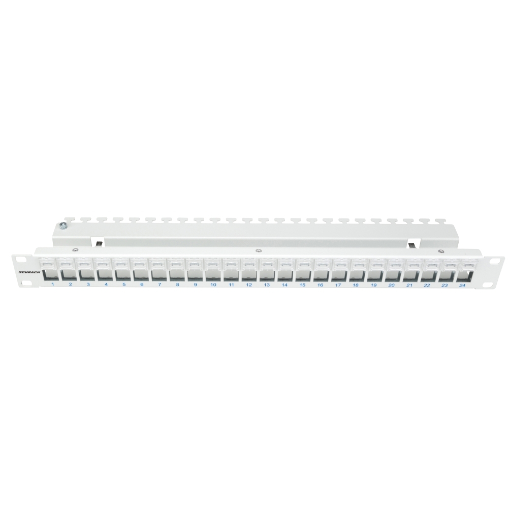 Patchpanel gol 19" pt. 24 module(SFA)(SFB),loc pt. Etichete, HSER0240GZ, Schrack
