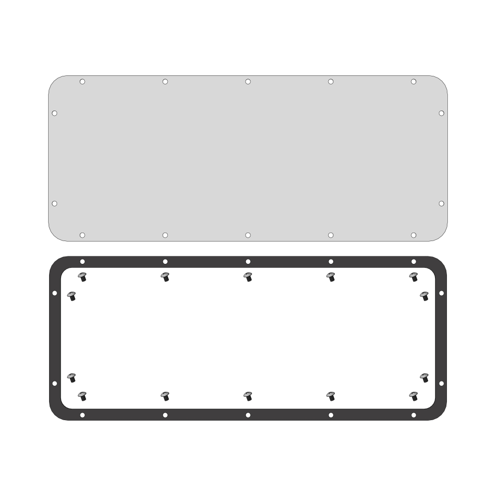 Placă de trecere plină tip G, decupare L500 A190mm, Schrack WSABFA0G--