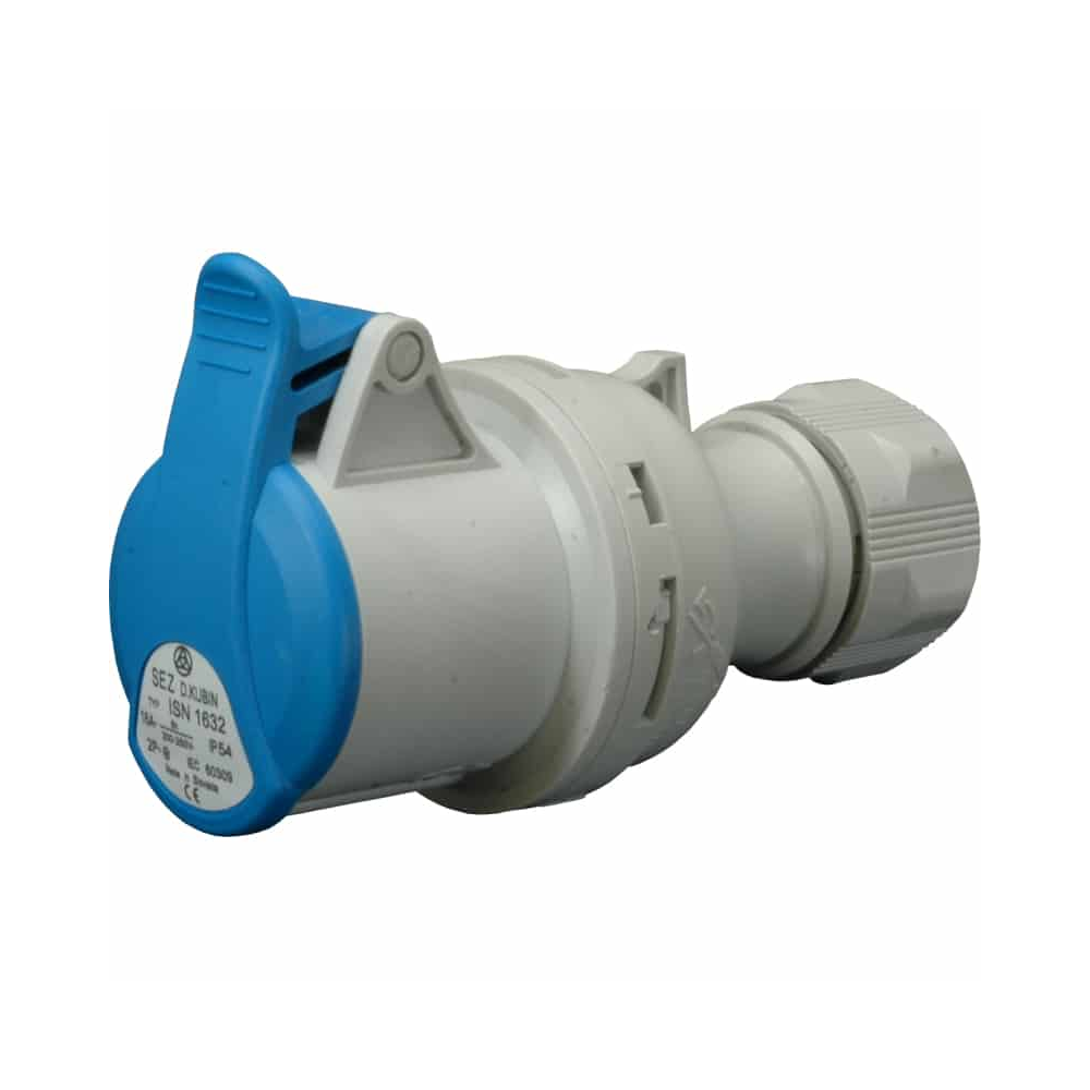 Priza industriala pe cablu, 3x32A, 230V, ISN 3232